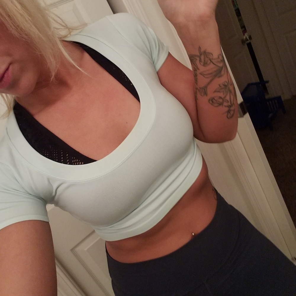 Athletic crop top